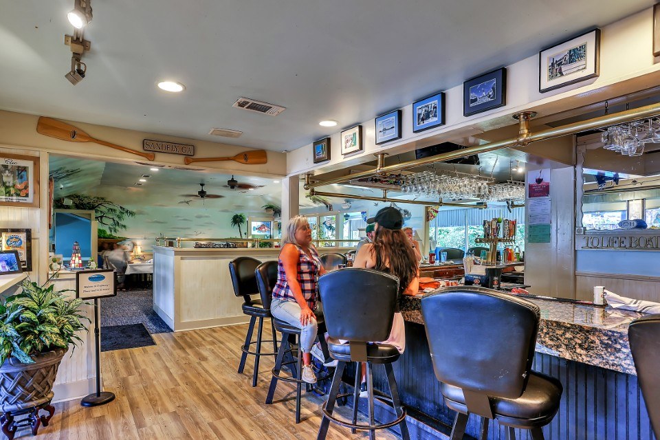 Driftaway Cafe interior prepared for gatherings