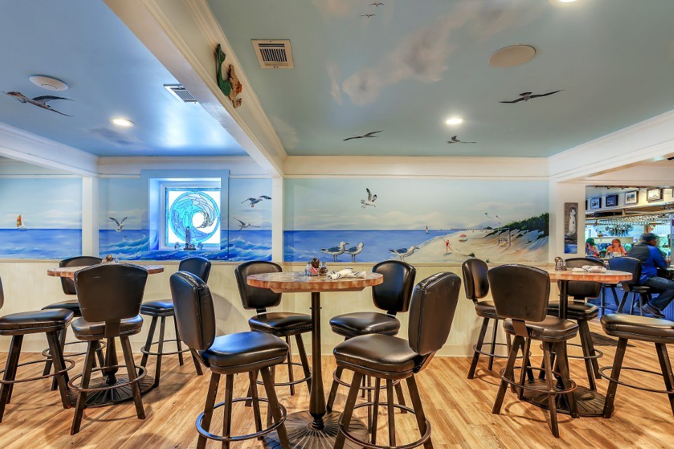 Driftaway Cafe interior for holiday gatherings