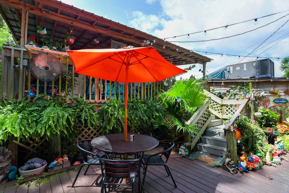 Driftaway Cafe outdoor patio for client dinners
