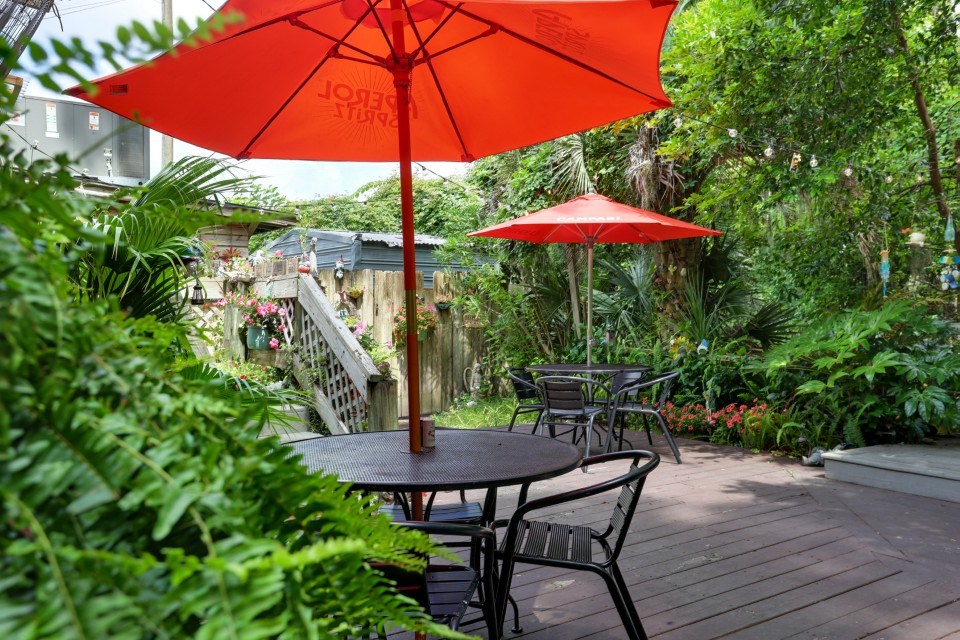 Driftaway Cafe patio gathering space